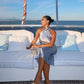 Silver solid color sling elegant simple long evening dress party dress gh3027