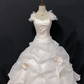 Blush Pink Vintage Long Romantic Gown, Cinched Waist, Voluminous Princess Skirt, Wedding Dress & Bridal Gown gh8233