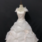 Blush Pink Vintage Long Romantic Gown, Cinched Waist, Voluminous Princess Skirt, Wedding Dress & Bridal Gown gh8233