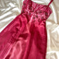 Girlhomeshops--Red exquisite floral beaded fashion long tulle prom dress graduation dress gh5521