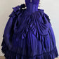 Purple Vintage Fashion Elegant Long Satin Floor Length Ball Gown Evening Dress Party Dress gh4249