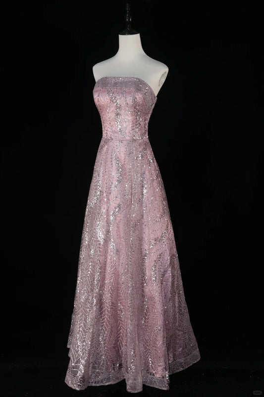 Robe de soirée longue à paillettes dorées et perles scintillantes, robe de remise de diplôme, robe pour adulte, gh4540
