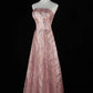 Robe de soirée longue à paillettes dorées et perles scintillantes, robe de remise de diplôme, robe pour adulte, gh4540