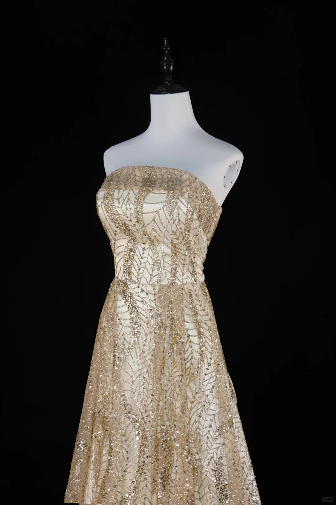 Robe de soirée longue à paillettes dorées et perles scintillantes, robe de remise de diplôme, robe pour adulte, gh4540