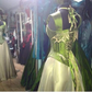 Green Spaghetti Strap Fitted Waist Slim Satin Elegant Prom Evening Gown gh7307