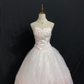 Blush Pink Strapless Long Vintage Romantic Gown, Fitted Waist, Voluminous Princess Skirt, Wedding Dress & Bridal Gown gh8280