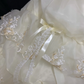 Pale Yellow Strapless Long Romantic Gown, Cinched Waist, Voluminous Princess Skirt, Wedding Dress & Bridal Gown gh8234