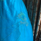Blue One-Shoulder Waist-Cinched Vintage Voluminous Skirt Prom Dress, Princess Ball Gown gh7279