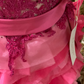 Rose Red One-Shoulder Waist-Cinched Bubble Mini Prom Dress, Evening Gown, Graduation Dress gh7250