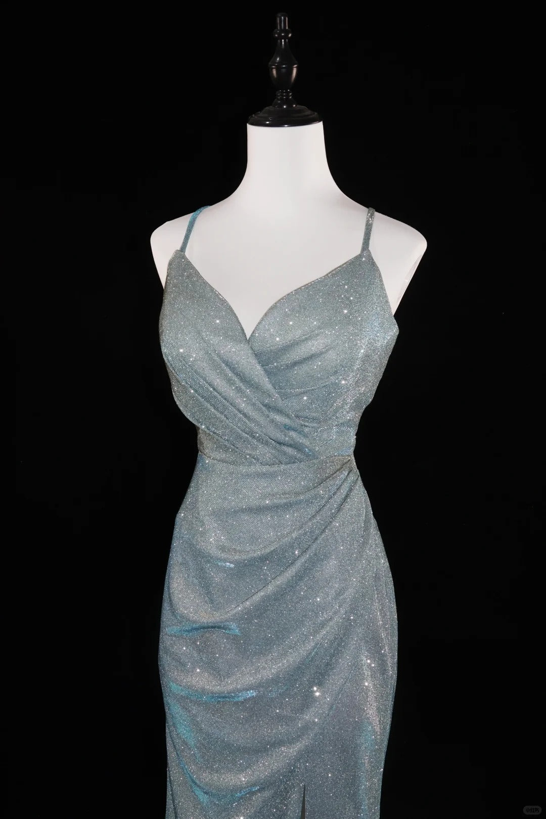Robe de soirée sirène argentée brillante, coupe ajustée, longue, en satin, robe de remise de diplôme, gh4545
