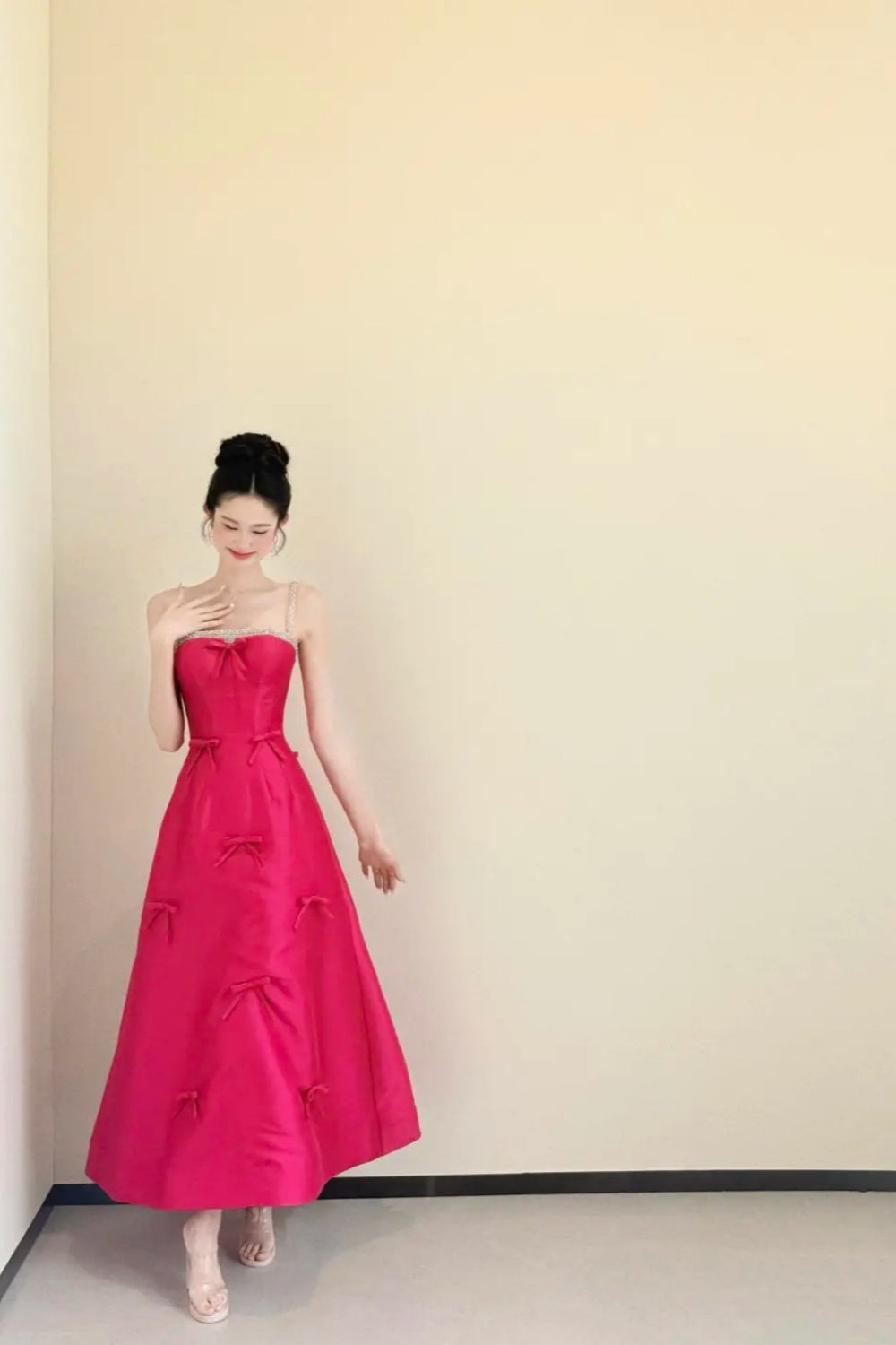 Süßes und niedliches Partykleid, Geburtstagskleid, Schleifenkleid gh6778