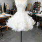 girlhomeshops - Robe courte en tulle bleu délicat ornée de perles, robe de bal de promo/anniversaire gh6163