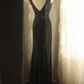 Black V-neck Waist-tight Slim-fit Sexy Elegant Party & Evening Gown gh7117