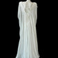 Robe de soirée longue en mousseline de soie, tenue de bal, de soirée, de fée blanche, gh4842