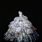 Iridescent Court Style Silver-Grey Gradient Strapless Ballgown - Dinner & Retro Theme Ball Dress gh6568