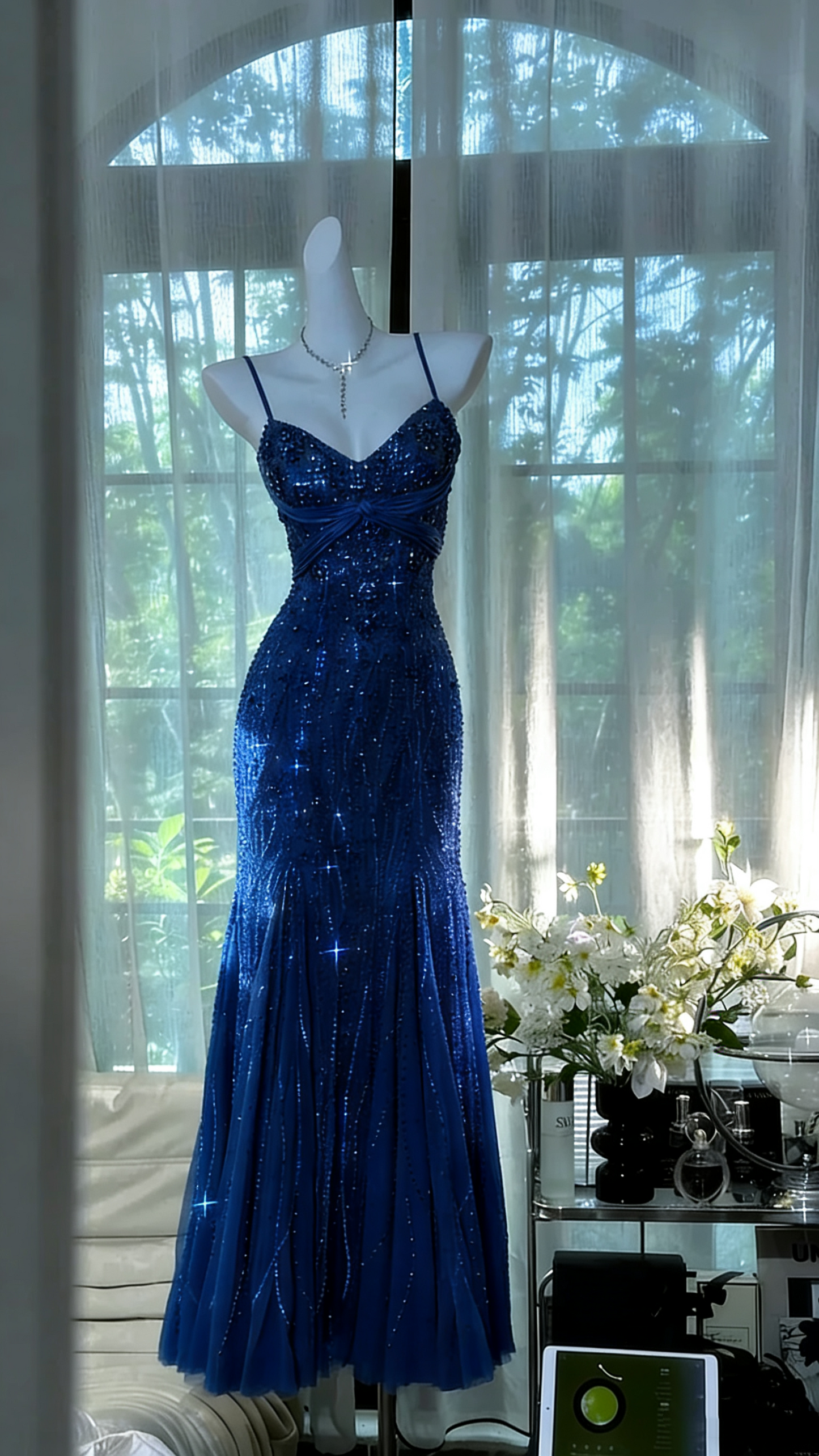 Vintage Beading Long Elegant Chiffon Homecoming Dress Ball Dress Evening Dress Birthday Party Dress Date Dress Prom Dress gh4681