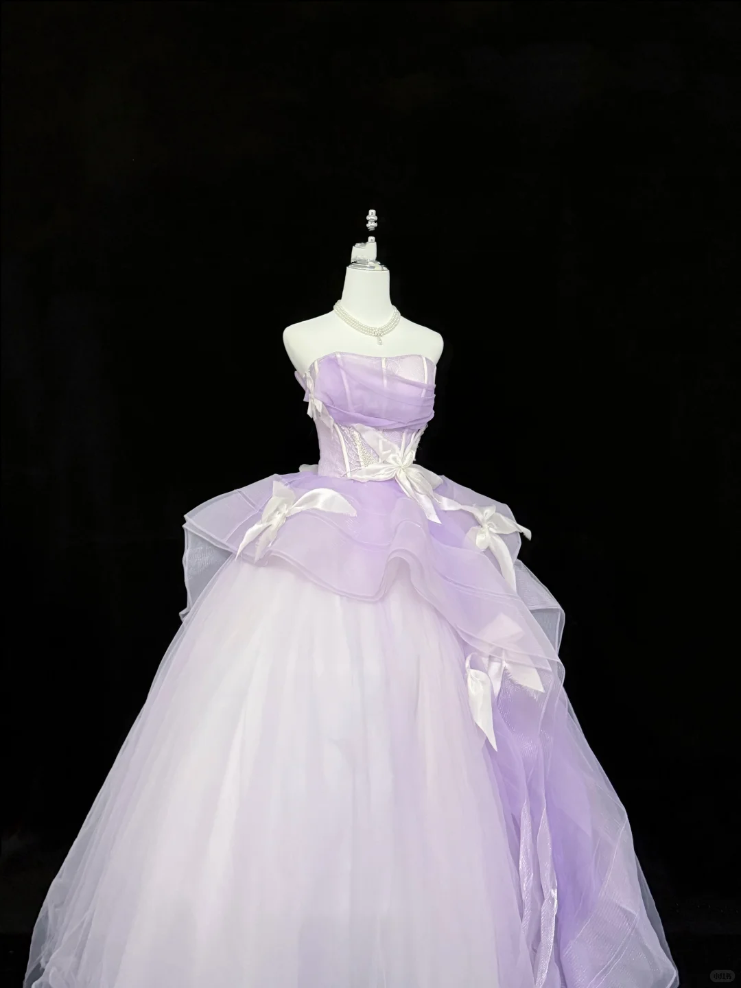 Lavender Spaghetti Strap Cinched Waist Voluminous Princess Skirt Romantic Dress, Wedding Gown gh7912