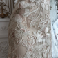Light Champagne Waist-Cinched Lace Sexy Bodycon Mermaid Prom Gown, Evening Gown & Bridal Wedding Gown gh7344