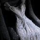 girlhomeshops – Weißes, wunderschönes, exquisites, perlenbesetztes, langes Prinzessinnen-Ballkleid aus Tüll, Ballkleid gh5694