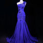 Purple Gorgeous Shiny Elegant Fashion Exquisite Beaded Floral Long Tulle Floor Length Mermaid Ball Gown Evening Gown Prom Dress Party Dress gh3857