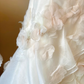 White strapless vintage elegant long gown for party and evening banquet gh7133