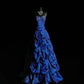 Princess Sapphire - Strapless Beaded Courtly Ball Gown, Royal Blue Party Dress gh7067