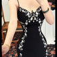 Vintage-Damenkleid im Maxi-Stil, knöchellang, bestickt – Elegantes, figurbetontes Kleid für Dinnerpartys und Abendveranstaltungen gh6486