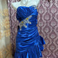 Champagner Perlenbesetztes kurzes Rüschen-Satin-Heimkehrkleid, Ballkleid, Geburtstagskleid gh4633