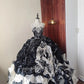 Girlhomeshops-Black and white Quinceanera Dresses, gorgeous beaded long tulle black swan dress, ball gowns, princess adult dress, 16-year-old dress gh5291