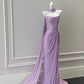 Robe de soirée en satin violet doux et élégant, robe de bal, gh4331