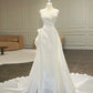 Girlhomeshops – Satin-Brautkleid, weißes Tube-Top, langes Brautkleid, Ballkleid, gh5442