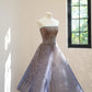 Girlhomeshops - Robe de bal courte/mi-longue à paillettes bleu dégradé gh5064
