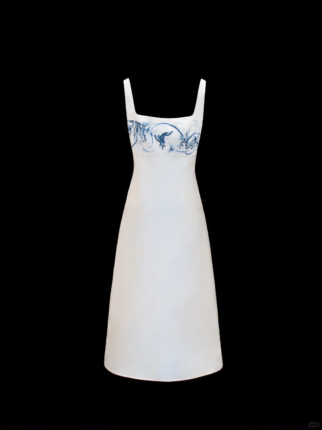 Girlhomeshops - Weißes, zart geblümtes, kurzes Satin-Heimkehrkleid, Geburtstagskleid, gh5375