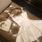 Girlhomeshops - Robe de princesse courte en satin blanc, robe de soirée d'anniversaire, robe de huitième année gh5295
