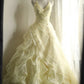 Girlhomeshops-Yellow Retro Halter Neck Heavy Puff Princess Wedding Dress gh5425