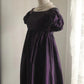 Purple Beaded Vintage Homecoming Dress Short Satin Prom Dress Evening Dress Graduation Dress gh4496