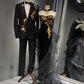Girlhomeshops - Robe de soirée longue noire brillante et élégante en tulle à paillettes dorées, robe de bal, robe de remise de diplôme gh5108