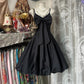 Black retro elegant simple fashion short homecoming dress birthday party dress prom dress gh4775