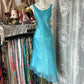 Girlhomeshops-Blue vintage long chiffon homecoming dress birthday dress party dress gh5227