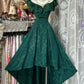 Green vintage fashion beautiful long prom dress evening gown gh4777