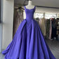 girlhomeshops - Robe de bal longue et élégante en satin violet gh6214