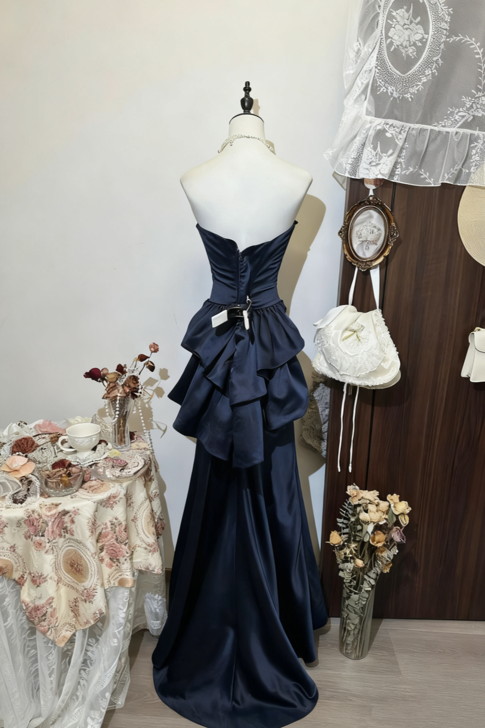 girlhomeshops-Neues marineblaues Abendkleid gh6121
