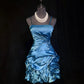 Blue Beaded Short satin Homecoming Dress Prom Dress Evening Dress gh4538