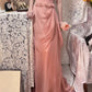 Robe de bal longue en mousseline de soie à fleurs roses, robe de soirée, robe de remise de diplôme, gh4505
