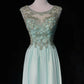 Green Gorgeous Shiny Elegant Exquisite Gemstone Beaded Tulle Long Backless Ball Gown Evening Gown Party Dress Prom Gown gh3849