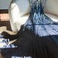 Blue Gorgeous Shiny Exquisite Beaded Spaghetti Straps V Neck Long Sequined Chiffon Ball Gown Evening Dress Party Dress gh4096