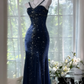 Girlhomeshops-Blue gorgeous exquisite beaded long chiffon Prom dress evening dress party dress gh5162