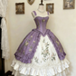 Robe de palais rococo rose verte et blanche gh6781