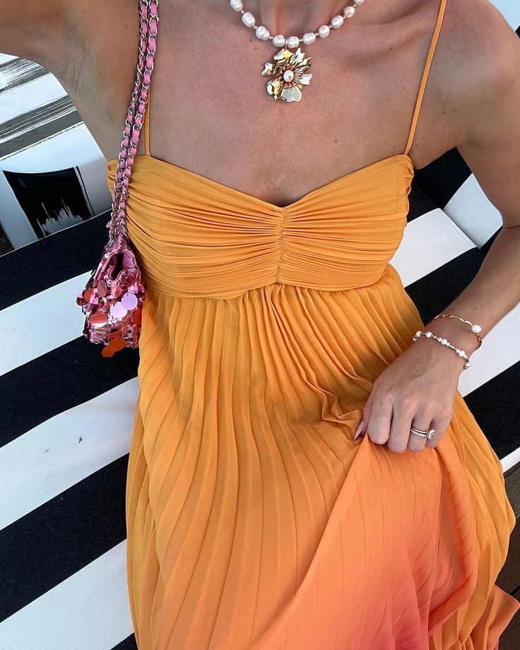 Orange und gelb mode gradienten lange chiffon ballkleid abendkleid reise urlaub strand party kleid gh4825