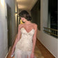 Champagner Farbe Funkelnden Schatz Hals Elegante Lange Schlitz Pailletten Chiffon Ballkleid Abendkleid gh4185